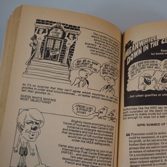 1978 The Anti-Nuclear Handbook by Stephen Croall Political Cartoons Kaianders - Picture 11 of 12